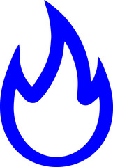 Fototapeta premium fire icon vector transparent 