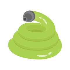 Ready to use icon of water hose in trendy design style