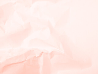 Fototapeta premium pink background crumpled paper wrapping gradation begie rose flower color texture vintage canvas, seamless pattern minimalism cardboard.