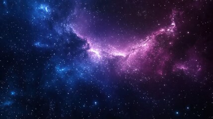 Obraz premium Deep space nebula with vibrant colors and scattered stars.
