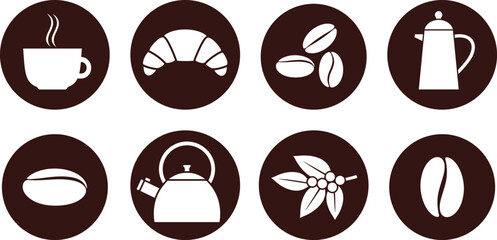 Coffee logo. Isolated coffe on white background
