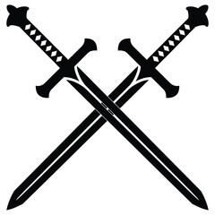 two crossed swords