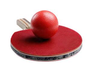 Dynamic table tennis match arena sports competitive atmosphere view isolated on transparent background, png