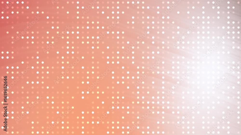 Poster autumn orange neutral abstract shimmering background with circular dots slowly moving and shining li