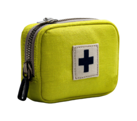 Essential first aid kit for adventures portable compact design safety preparedness isolated on transparent background, png