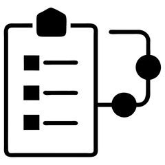 silhouette project planning icon vector silhouette