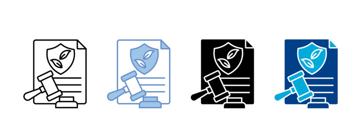 Regulatory Compliance Icon Set Multiple Style Collection