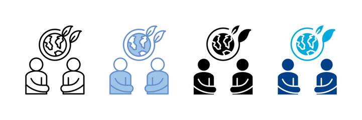 Employee Engagement Icon Set Multiple Style Collection