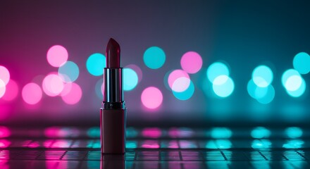 Golden reeds reflected in misty water at sunrise