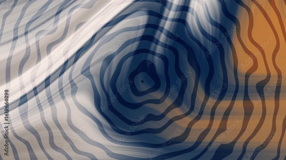 Aufkleber bronze deep blue abstract topographic animation features concentric lines and gradient shifts for a 