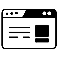 website icon vector silhouette