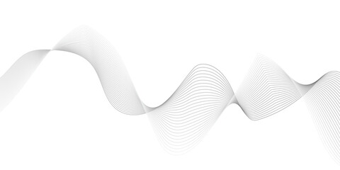 Minimal abstract white wave background with smooth flowing lines and soft curves. Modern digital art design perfect for presentations, websites, and elegant graphic compositions.