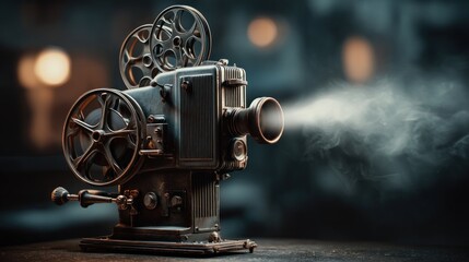 Fototapeta premium Vintage film projector