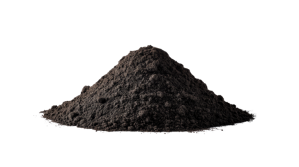 Pile of Earth: A detailed shot of a pile of rich, dark earth, highlighting its texture and potential for new growth, representing the core of life and growth.