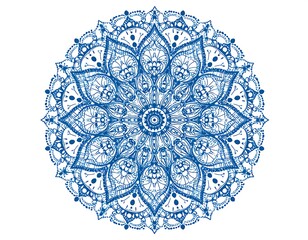Intricate Blue Mandala Design