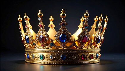 Golden crown with jewels