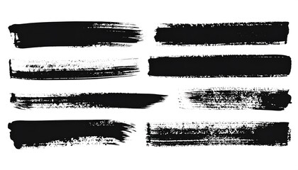 Abstract brush strokes