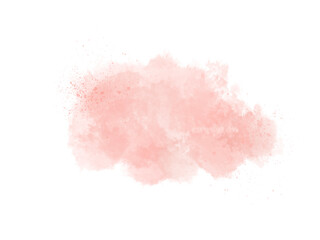 Obraz premium Blush pink watercolor stains Paint stroke hand drawn for illustration design, invitation and valentine .Abstract watercolor background.
