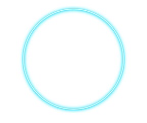 Modern Geometric Cyan Glow