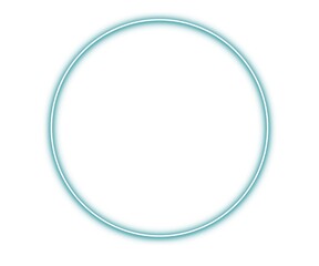 Abstract Neon Teal Ring