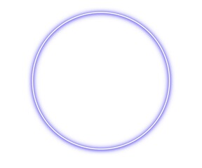 Glowing Purple Circle on White Background 