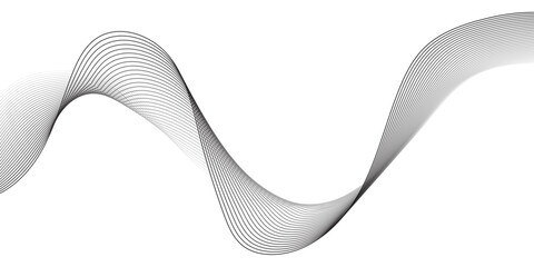 Elegant abstract black and white wave background with smooth flowing lines and modern minimalistic design. Ideal for technology, business, presentations, or creative digital art projects.