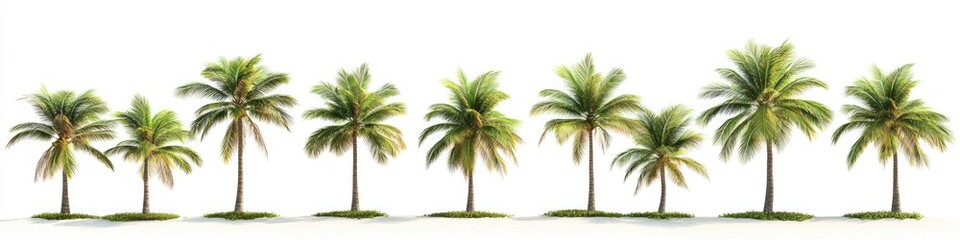 Row of Coconut Palms