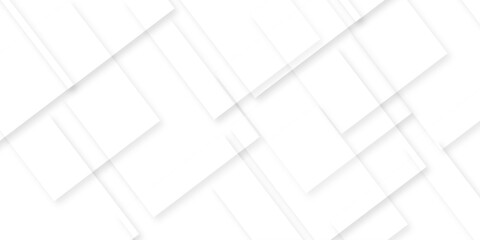 Abstract white background with texture pattern, layered geometric triangle shapes, white and grey glossy squares with faint geometric lines featuring intersecting patterns. background and design.