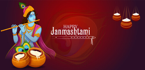 Lord Krishna Indian God Janmashtami festival holiday