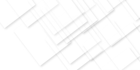 Abstract white background with texture pattern, layered geometric triangle shapes, white and grey glossy squares with faint geometric lines featuring intersecting patterns. background and design.