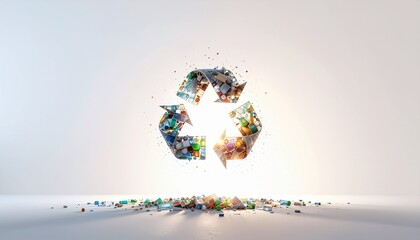 リサイクルの光 - 循環型社会の象徴, Light of Recycling - Symbol of Circular Economy