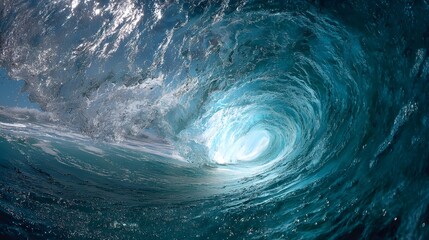 Immerse Yourself in the Wave Swirl Tunnel Featuring Oceanic Surge Effects for Mesmerizing Visual Journeys