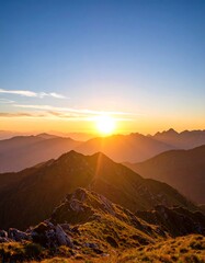 Mountain sunset vista (1)