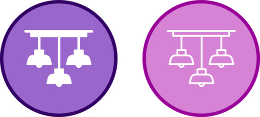 Overhead Light Vector Icon
