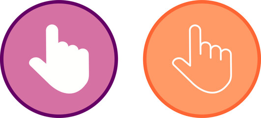 Raised Finger Vector Icon