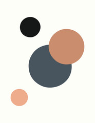 Abstract printable wall art design vector