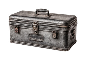 Repairing tools in a vintage toolbox workshop still life industrial atmosphere isolated on transparent background, png