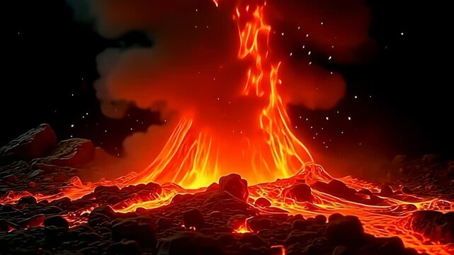 adenine capture sight egress of adenine lava explosion burst curl configuration throbbing energetically, particolored inwards glowing common and trench reds; this motion sport rhythmical