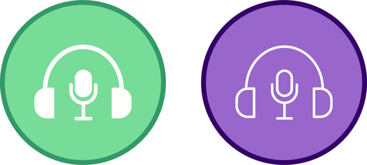 Fototapeta premium Podcast Vector Icon