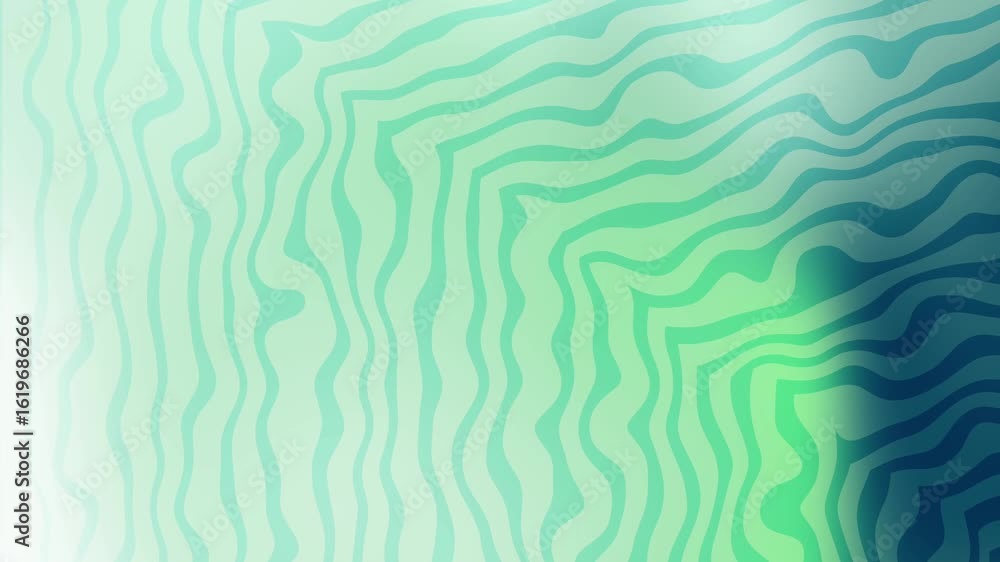 Poster navy mint freshness abstract flowing green gradient background with wavy lines creating a mesmerizin