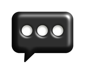 chat icon on black background