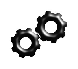 gears on white background