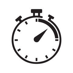 Simple stopwatch icon representing time and speed