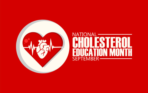 Vector graphic of National Cholesterol Education Month ideal for National Cholesterol Education Month celebration.