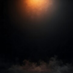 Naklejka premium Orange Spotlight Fog Scene