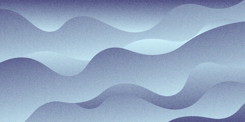 Blue winter background with dots like snow. Happy Christmas illustration with waves.