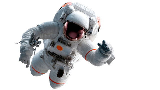 Astronaut Floating in Space: An astronaut floats serenely in the vast expanse of space, embodying the spirit of exploration and the wonder of the cosmos.