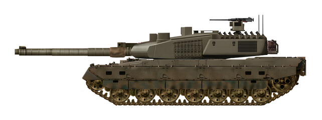 FT-2 MBT (Concept of a new MBT, with a 120mm gun and a turret with an automatic loader) © Tikros