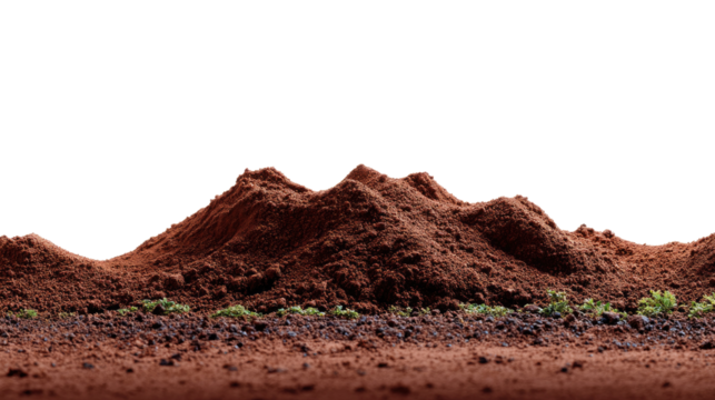 Soil Landscape: A minimalist capture of a unique terrain, depicting the rich textures and earthy tones of soil, perfect for conveying themes of growth, conservation, and the essence of nature.