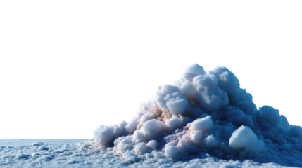 Snowy Mountain Landscape: A pristine, wintry vista is created by delicate snowflakes, where a mountain formation evokes a feeling of peace and tranquility.